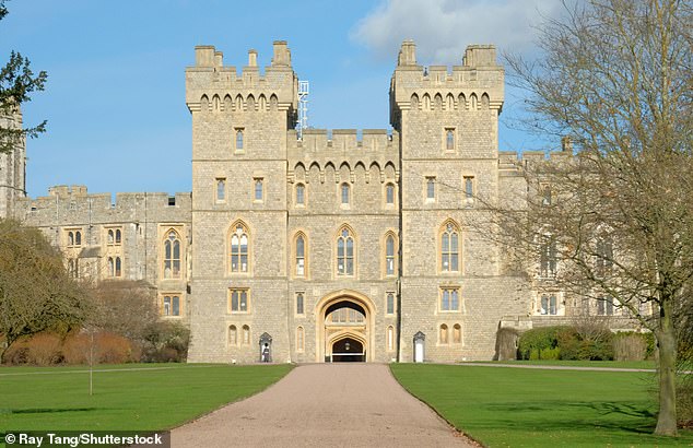 Princess Catherine held a brainstorming session at Windsor Castle (pictured) earlier today to discuss her annual televised Christmas Carol Service