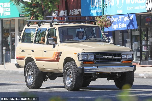 Kendall Jenner was recently photographed behind the wheel of a classic 1990 Toyota Land Cruiser FJ62 through the streets of sunny Los Angeles (seen in late July)