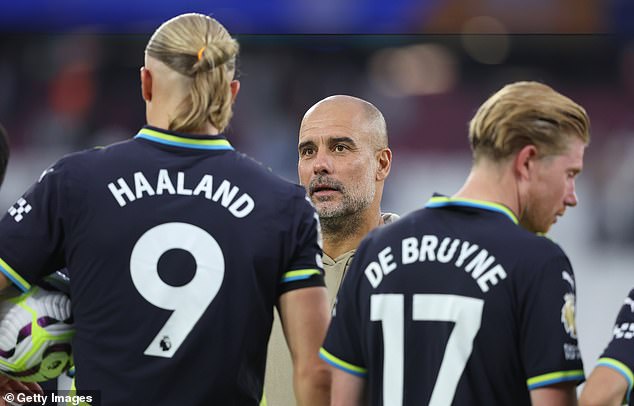 Kevin De Bruyne (right) says Erling Haaland is the best in the box he has played in