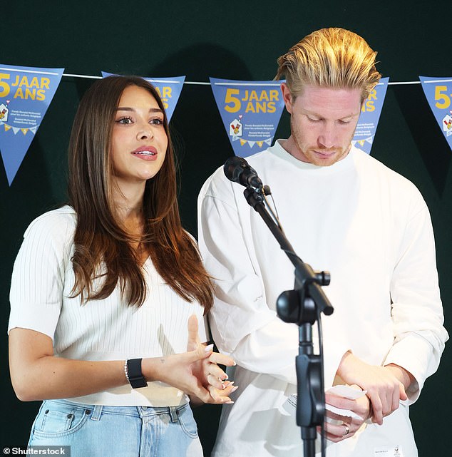 Kevin De Bruyne and his wife were spotted looking somber during a visit to a Belgian charity center