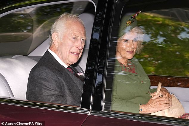 King Charles has arrived at Crathie Kirk near Balmoral on the second anniversary of his accession to the throne and the death of his mother