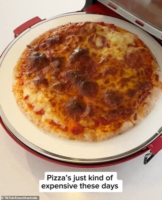 The Kmart Pizza Maker ($69) is the perfect kitchen addition for those who want to make pizza at home, without all the hassle