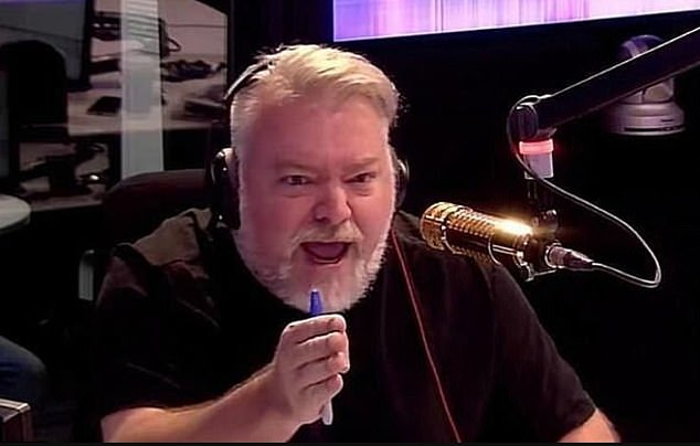 Kyle Sandilands has criticised police's description of a man accused of throwing coffee over a nine-month-old baby in a Brisbane park