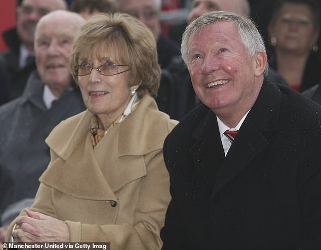 Sir Alex Ferguson (right) has spoken about the loss of his wife Cathy (left) after she died last year