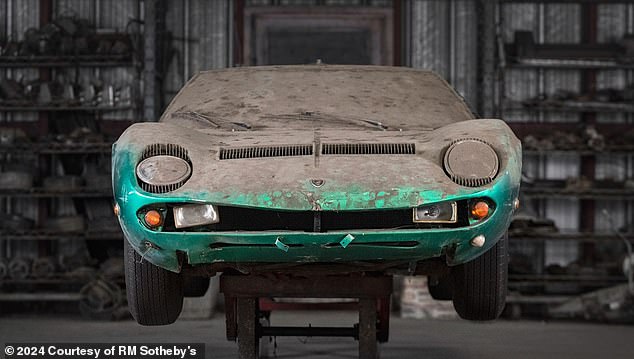 A 1968 Lamborghini Miura is one of three iconic models to be auctioned