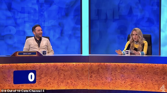 Lucy Beaumont stuns husband Jon Richardson as she jokes she.j