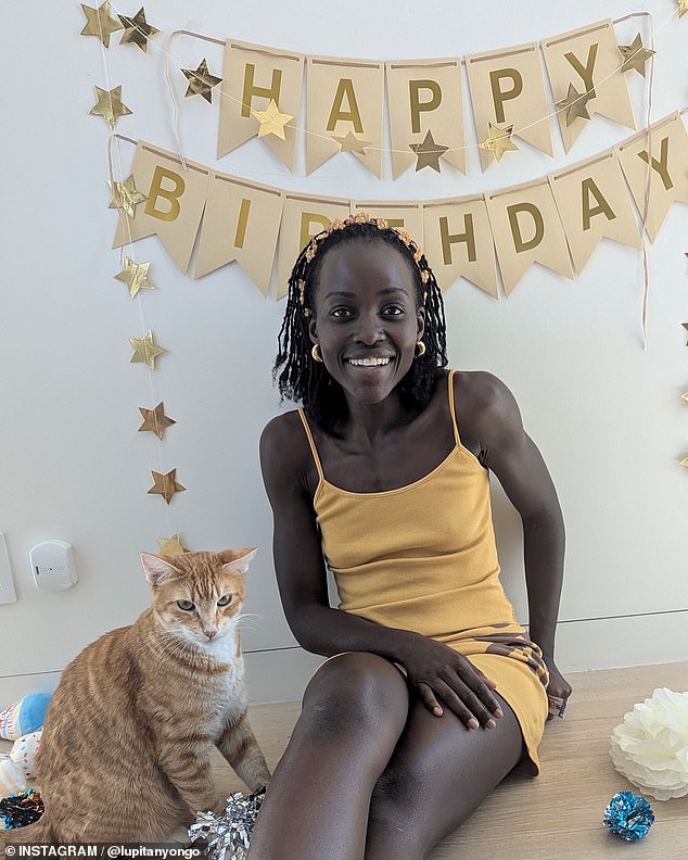 Earlier in August, Lupita treated her beloved cat Yoyo to a party to celebrate his third birthday, while also taking a dig at Senator JD Vance