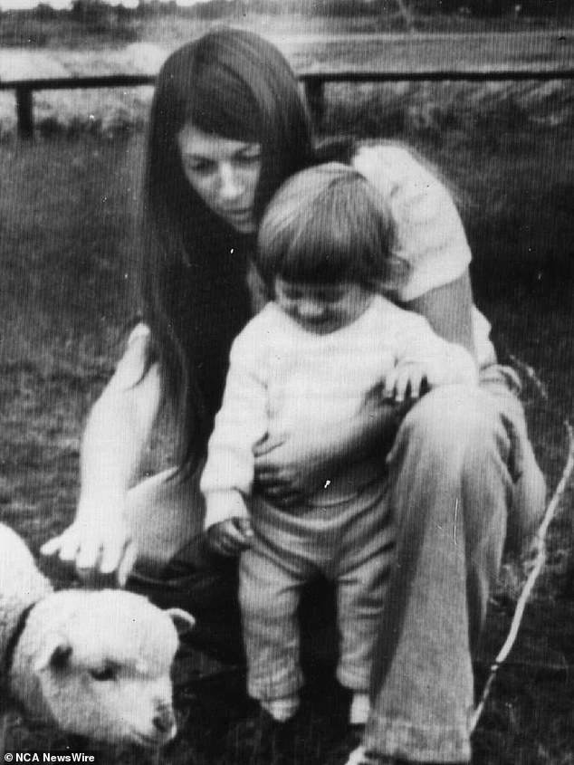 Suzanne Armstrong, pictured with her son Gregory Armstrong, was murdered in 1977 at her home on Easey Street in Collingwood, in central Melbourne.