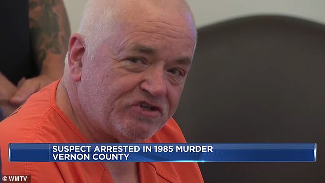 Michael Popp, 60, has been arrested and charged with first-degree murder in connection with the 1985 death of Terry Dolowy, 24.