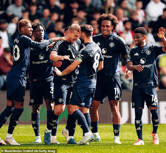 Amad Diallo (right) reportedly offered a new contract at Man United