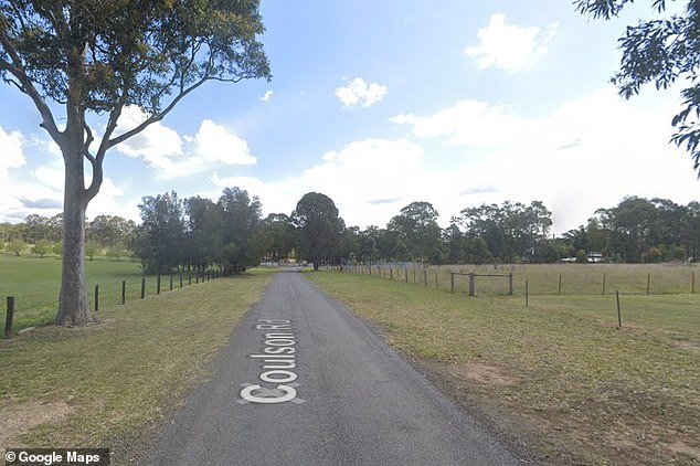 Police were called to a property on Coulson Road, in Pokolbin, (pictured) in the Hunter Valley region of NSW, just after 6pm on Friday after reports of welfare concerns