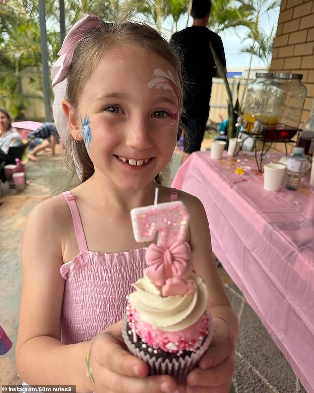 Cleo Smith (pictured celebrating her seventh birthday earlier this year) was kidnapped from her family's campsite and found 18 days later