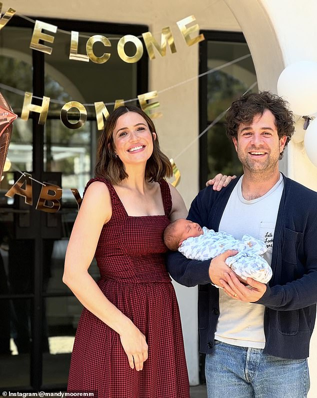 Mandy Moore brought her newborn daughter home after giving birth last week. On Friday, the 40-year-old actress took to Instagram to share adorable photos and videos of her and her family welcoming the newest addition to their family