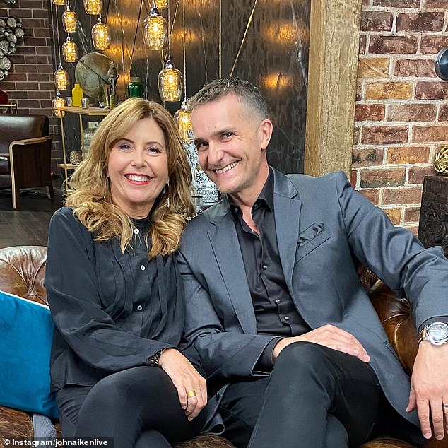 Relationship expert John Aiken, 54, (right) shared a touching tribute to his former Married At First Sight colleague Dr Trisha Stratford (left) on Tuesday