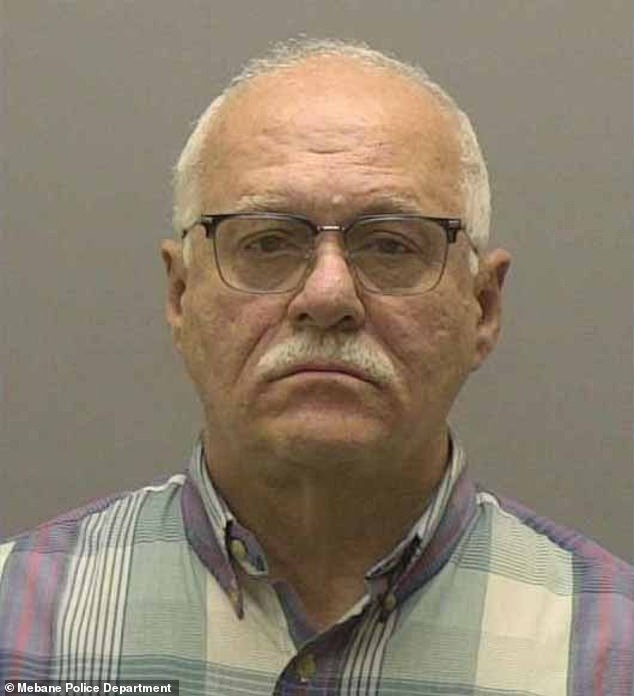 Police allege Jeffrey Smith, 67, approached a man in the men's room of a Walmart in Mebane, North Carolina, and 