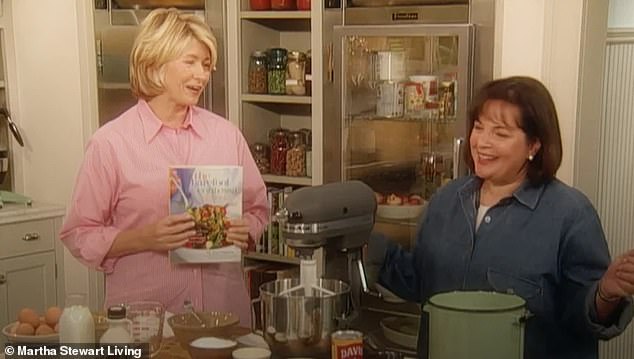 Chef Ina Garten and Martha Stewart's friendship never recovered after the TV star was sent to prison in 2004 in connection with an insider trading scandal. The pair can be seen in 1999