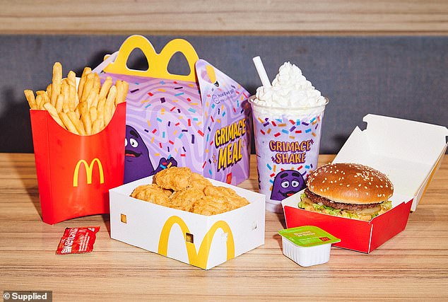 Aussies can get their hands on the popular Grimace Shake or Grimace Meal from October 4 for a limited time