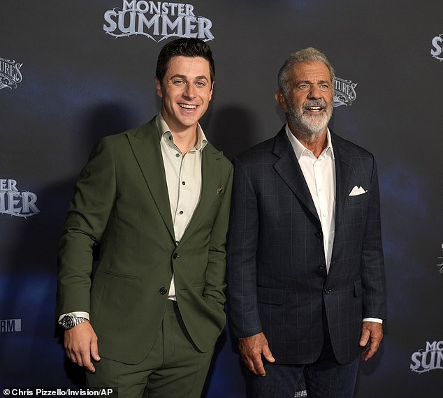 The Hollywood veteran was photographed with the film's director, David Henrie, 35