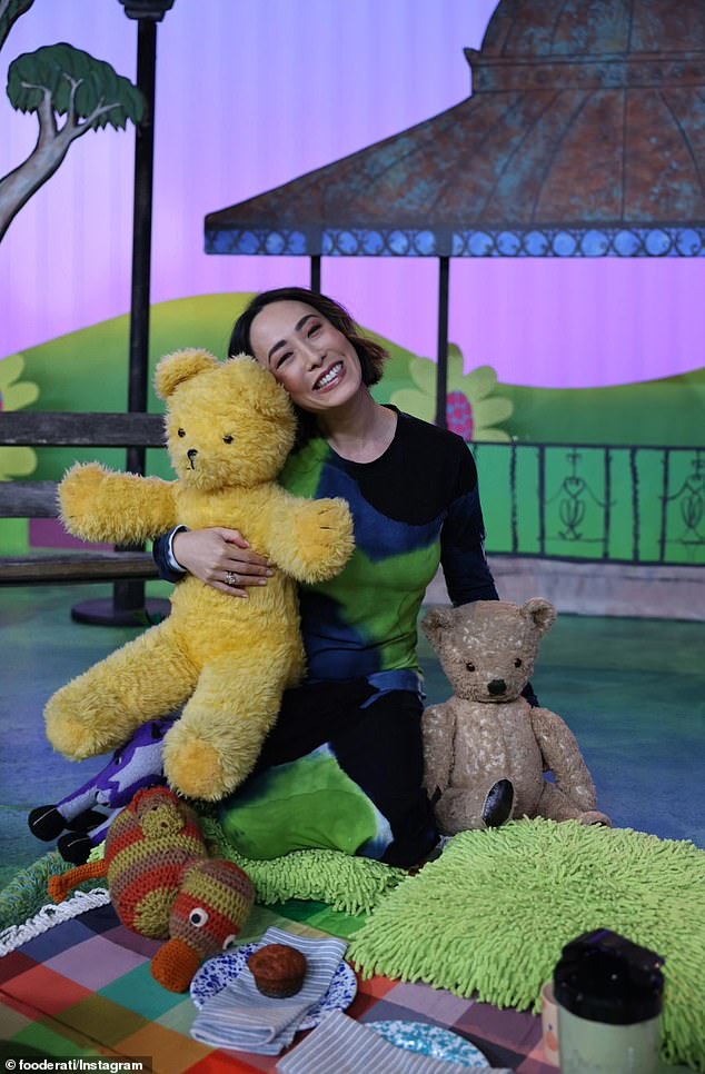 Melissa Leong has had an interesting and varied career after leaving MasterChef Australia. The former cooking show judge has had roles in sports reporting, children's television and the health sector. Pictured in her recent appearance at Play School