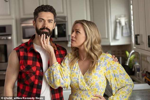 The commercial focuses on a woman who said her husband's facial hair was so impressive from using the product that female bystanders' panties fell to the floor