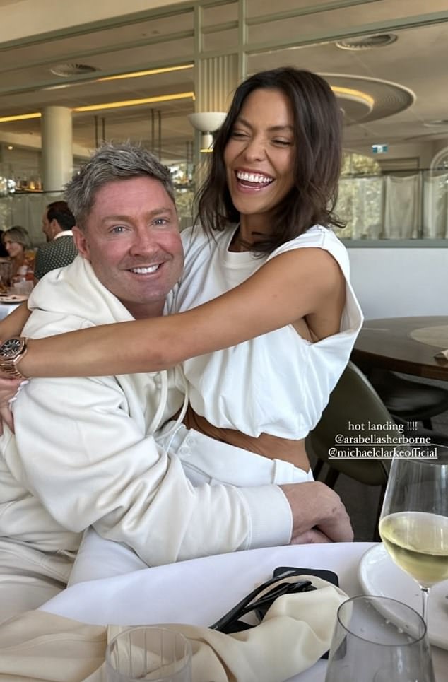 Michael Clarke and his new girlfriend Arabella Sherborne enjoyed a cozy lunch date in Sydney on Saturday