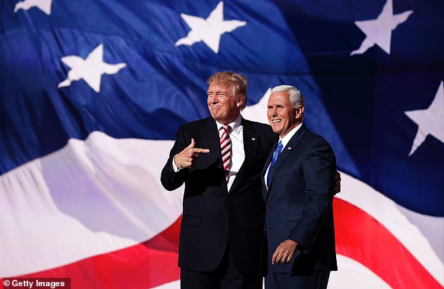 Mike Pence with then-Republican presidential candidate Donald Trump in 2016