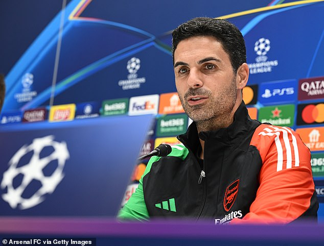 Mikel Arteta gave an update on Martin Odegaard's injury during Wednesday's pre-match press conference