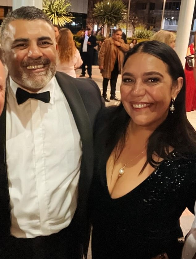 Justin Mohamed, Ambassador for Australia's First Nations People, is pictured with his wife Janine