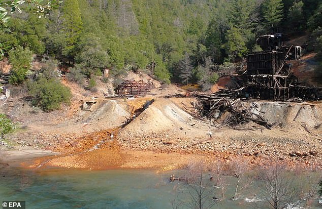 Afterthought Mine, in Shasta County, was abandoned in the 1950s, but pure acid has been leaking from the site ever since.