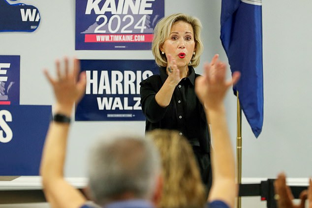 Speaking at her first solo campaign event, Gwen Walz said, 