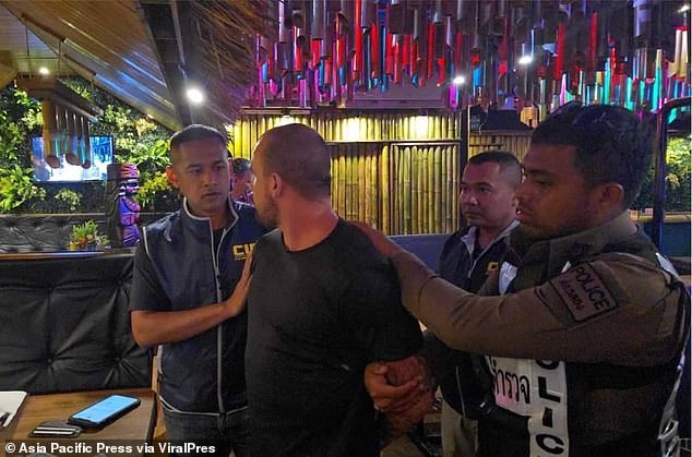 Ben Stephen Ransome, 28, from the United Kingdom was arrested at a restaurant in Thailand after being on the run for two years on drug charges