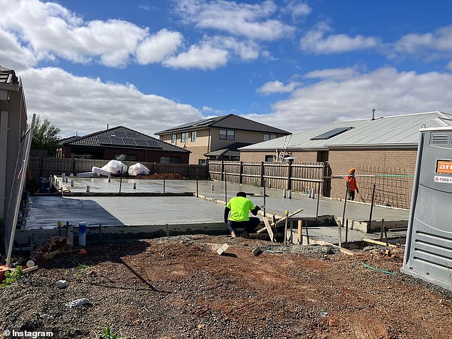 Grandeur Homes Pty Ltd came under external administration on Friday (pictured is a Grandeur Homes construction site)