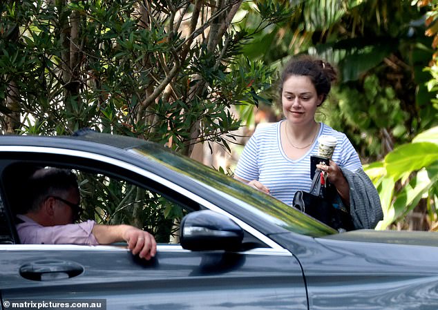 In an unlikely twist, the woman has been confirmed as high society relative Elisha Dalah, 35, who was caught stealing from Westfield shopping centre in 2022. Former Deal Or No Deal presenter O'Keefe, 52, was spotted chatting to Dalah on Wednesday as he picked her up from the posh suburb of Point Piper.