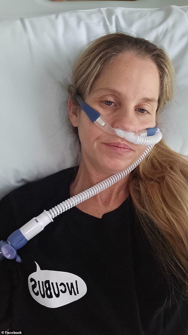 Melanie Nast Young (pictured) is a 45-year-old mother of four from Bega on the NSW south coast and suffers from a rare genetic condition that has caused her organs to stop working.