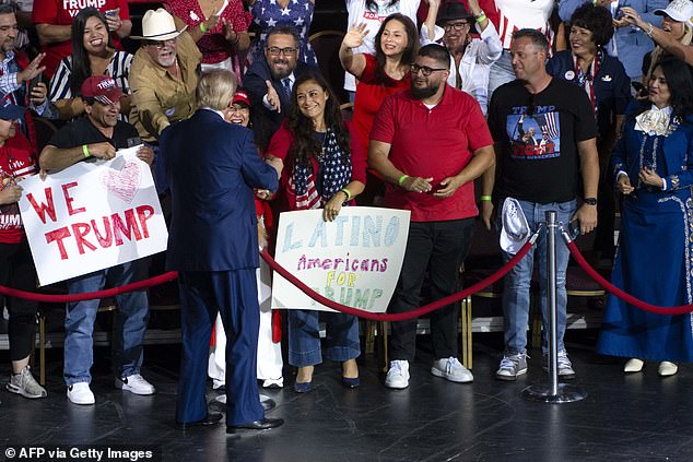 Supporters of Donald Trump say they suffered mysterious eye injuries after sitting behind him at his rally in Tucson last week