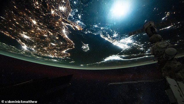 NASA astronaut Matthew Dominick captured video footage of what appears to be a 