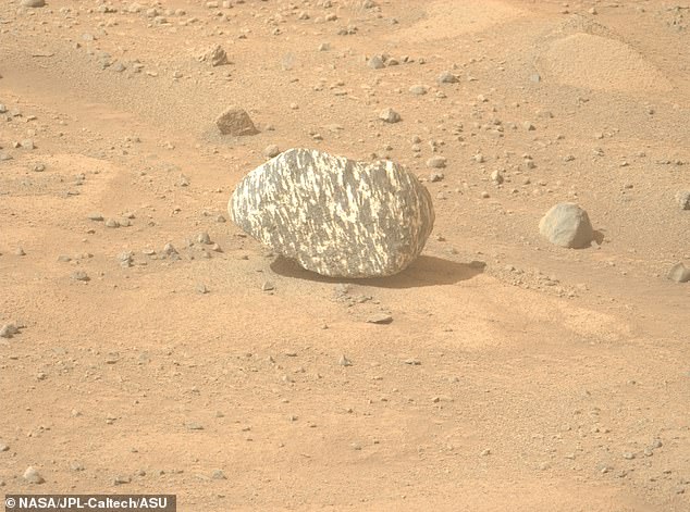 'Freya Castle' is an unusual, 'zebra-striped' rock recently discovered on the surface of Mars. Scientists are still not sure what it is or where it came from.