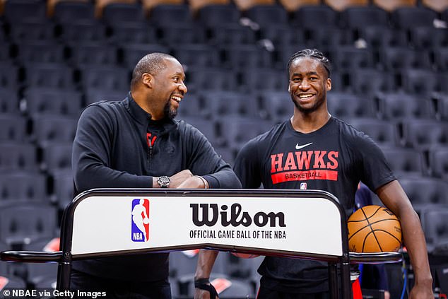 The small forward is the son of former Milwaukee Bucks head coach Adrian Griffin (right)