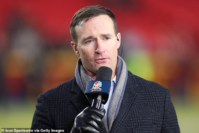 Drew Brees was an NFL anchor for NBC Sports during the 2021 season