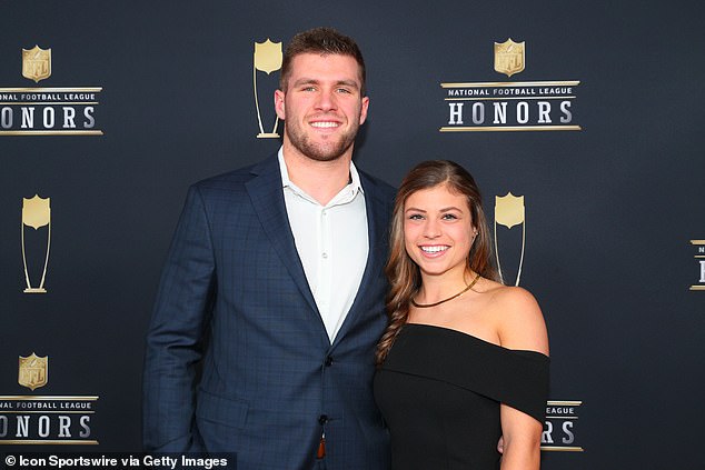 NFL star TJ Watt and his wife Dani Watt are expecting their first child in February next year