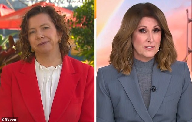 Labour and Social Services Minister Amanda Rishworth (left) was questioned by Nat Barr (right) over reports the government has sought advice on scaling back negative gearing