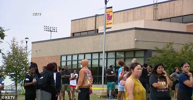 The shooting took place at Northwest High School (pictured) in Omaha, Nebraska