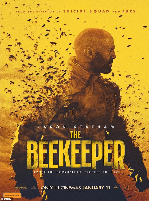 Viewers pointed to The Beekeeper, an action thriller starring Jason Statham