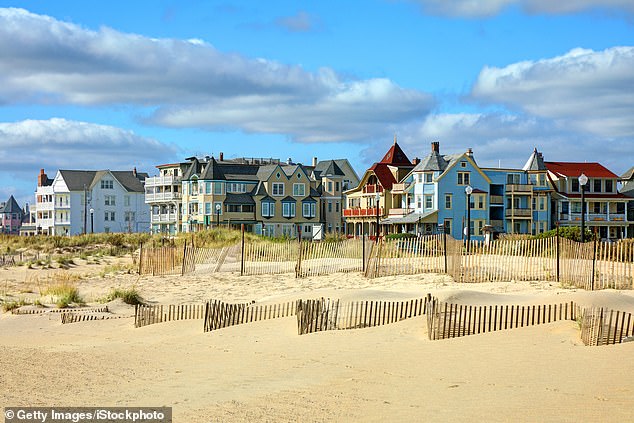 In Monmouth County, New Jersey, the average home price on realtor.com is a whopping $790,000. Pictured: Beach along the Jersey Shore near Asbury Park in Monmouth County, New Jersey