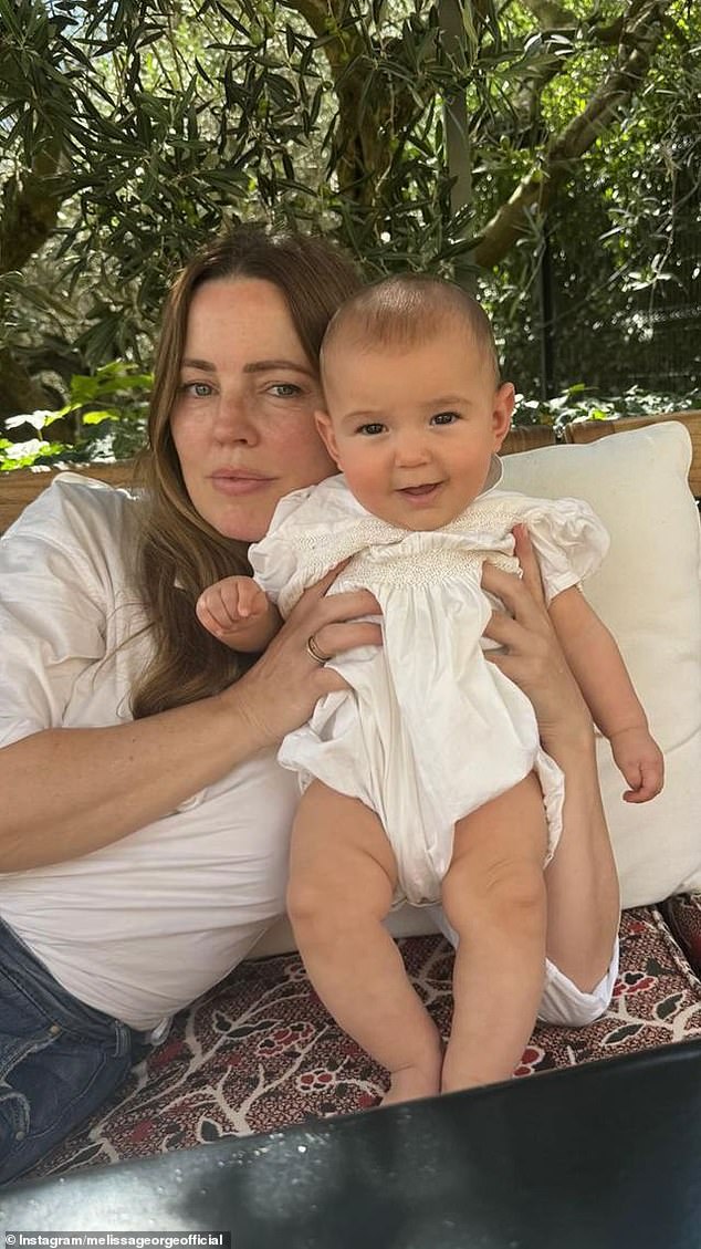 Melissa George surprised her fans on Friday by sharing a few precious photos of her spending quality time with her six-month-old son Lyor Gatsby. Both pictured