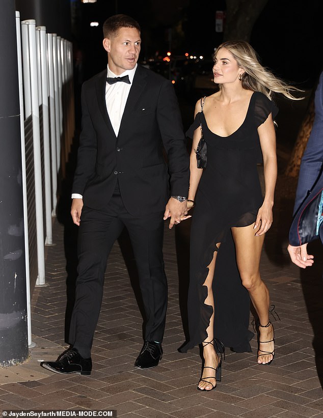 Knights superstar Kalyn Ponga attended the awards ceremony with her new partner Gaby Dunn