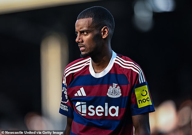 Alexander Isak is a major doubt for Newcastle's match against Manchester City on Saturday