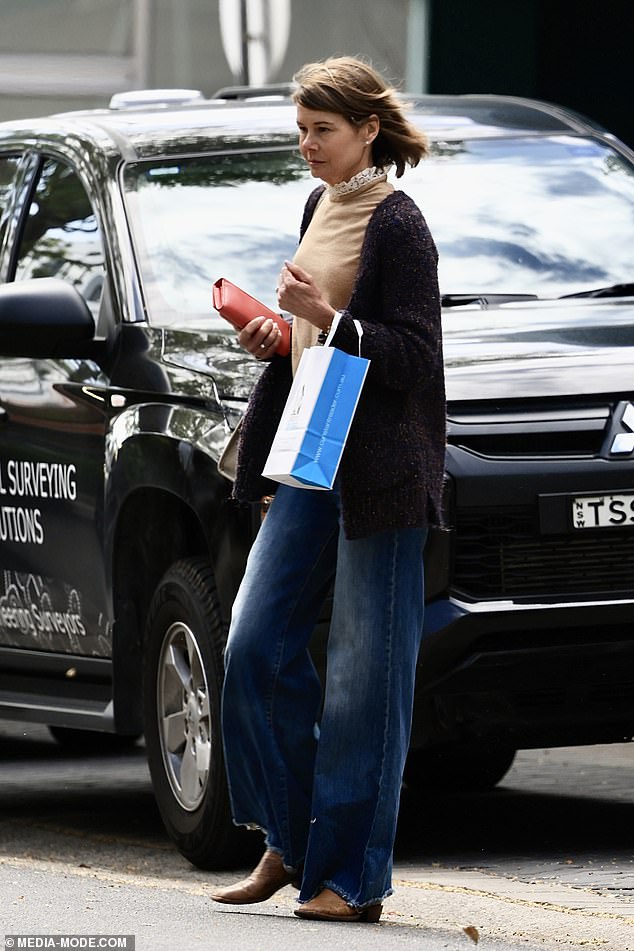 Antonia Kidman looked dejected as she stepped out in Sydney on Sunday morning following the death of her beloved mother Janelle