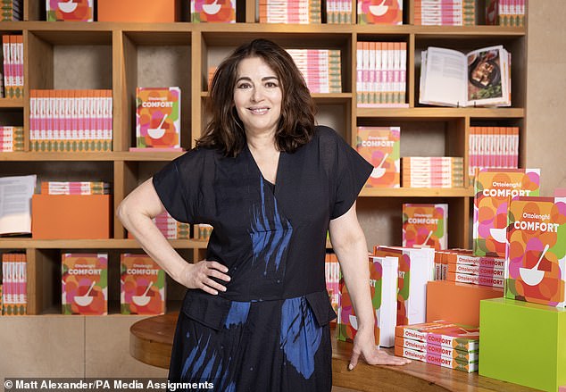 Nigella took to Instagram earlier this week to share some of her favourite styling products (pictured September 2024)