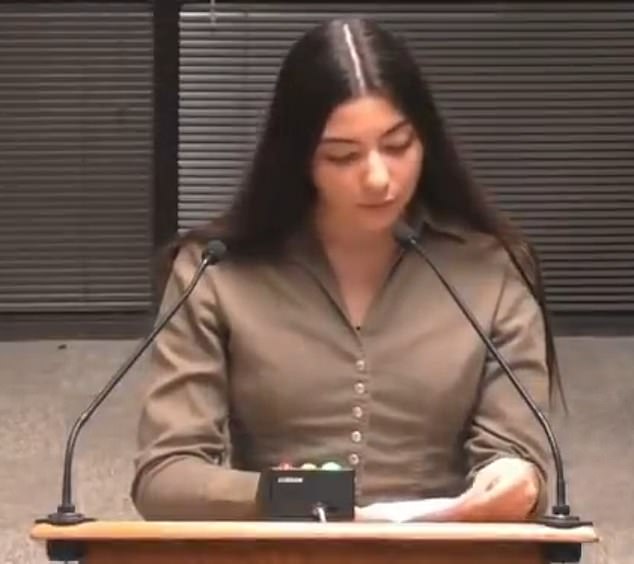 Lorena Benson, 15, a sophomore at Athens Drive High School in Raleigh, gave a speech to the Wake County School Board this week that quickly went viral